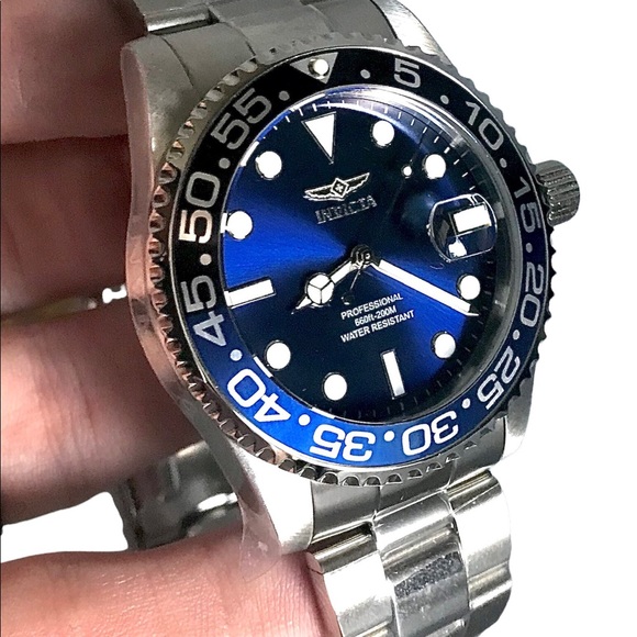 Invicta Other - Invicta Pro Diver Quartz Silver with Black and blue bezel - FINAL PRICE!